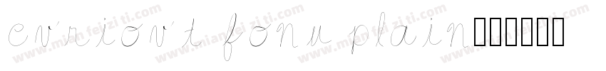 curious font plain字体转换